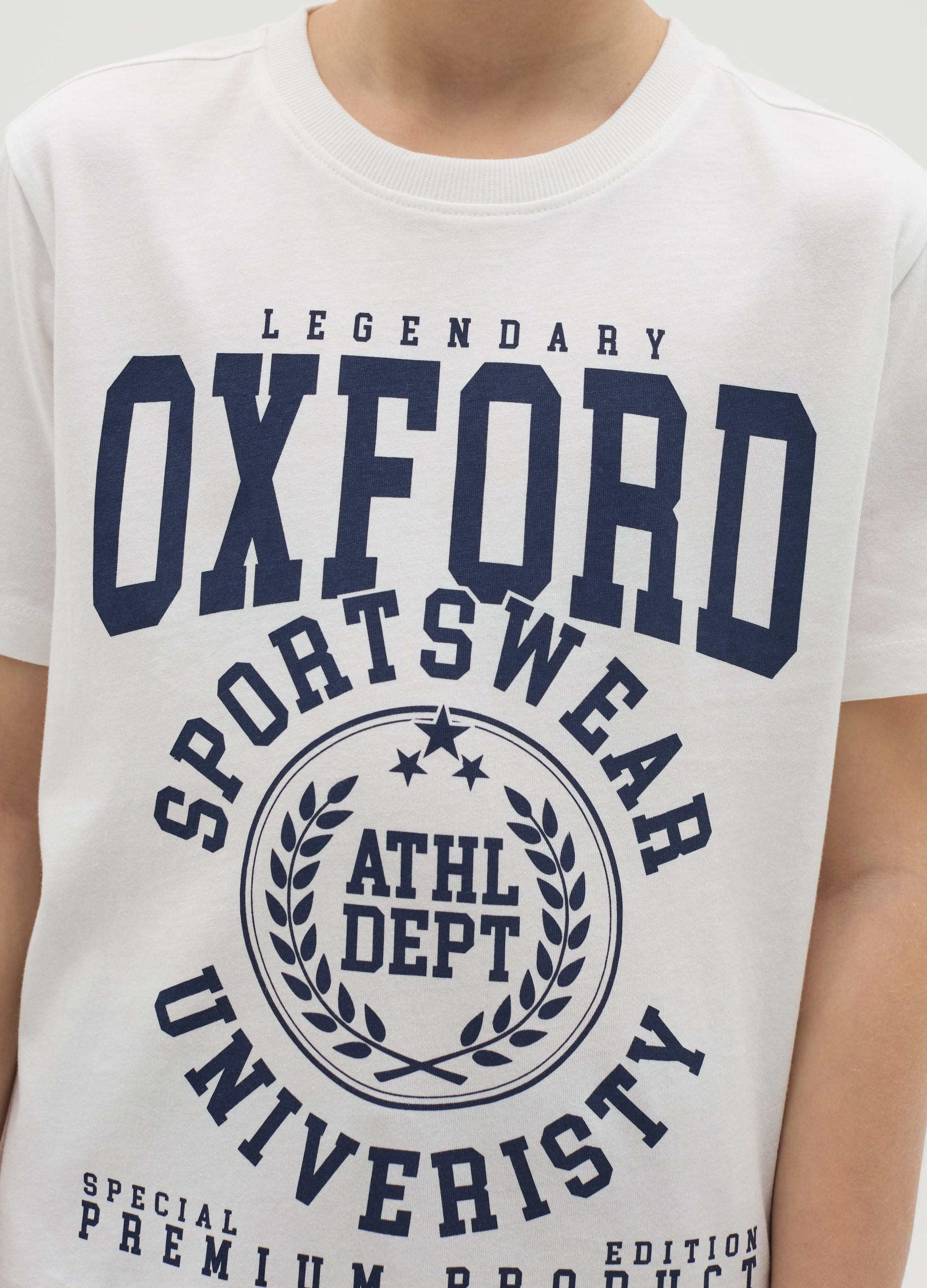 Ovs T-Shirt In Cotton With ''Sportswear University� Print
