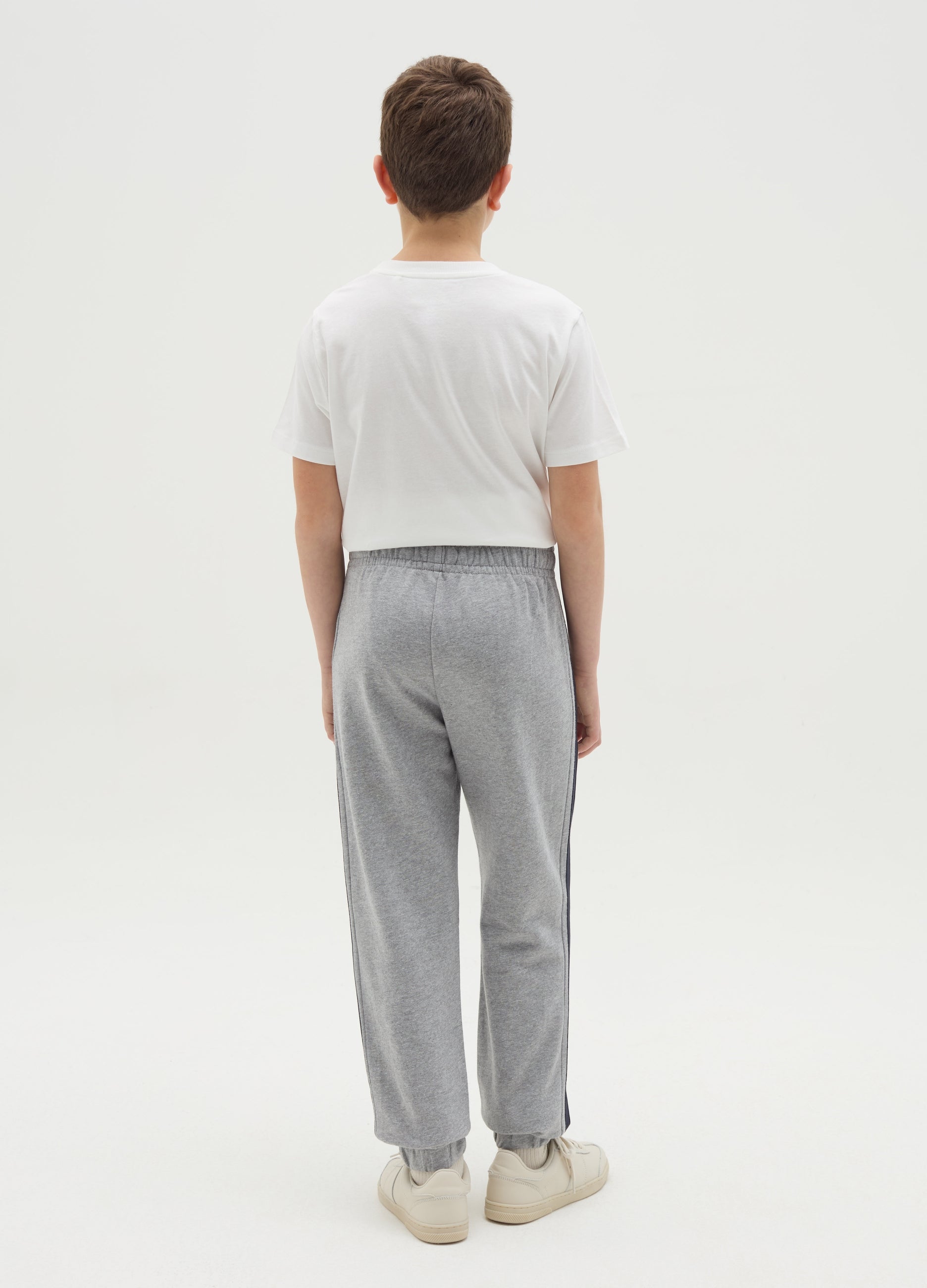 Ovs Joggers With Contrasting Bands And ''Champs Crew� Print
