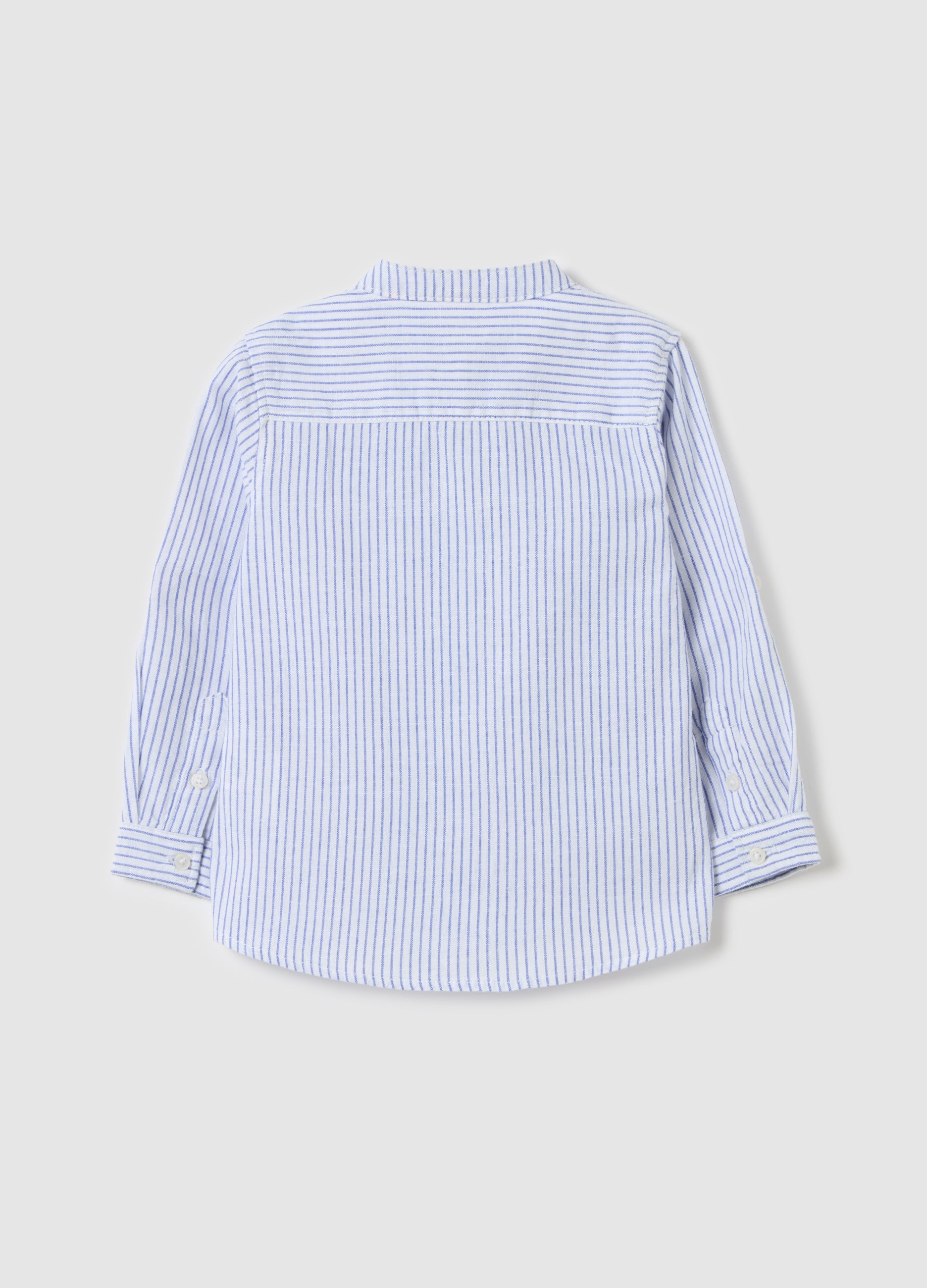 Ovs Striped Shirt In Cotton And Linen