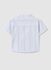 Ovs Short-Sleeved Shirt With Striped Pattern