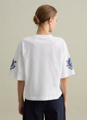 T-Shirt With Ethnic Design Print