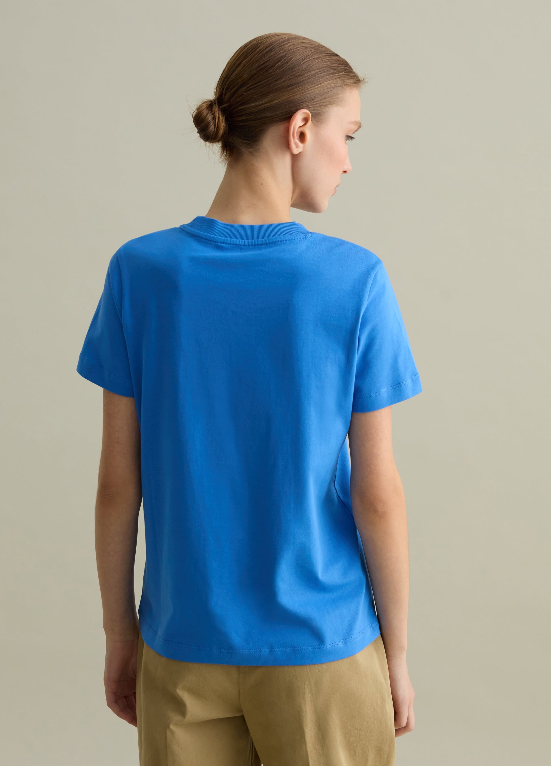 Cotton T-Shirt With Round Neck