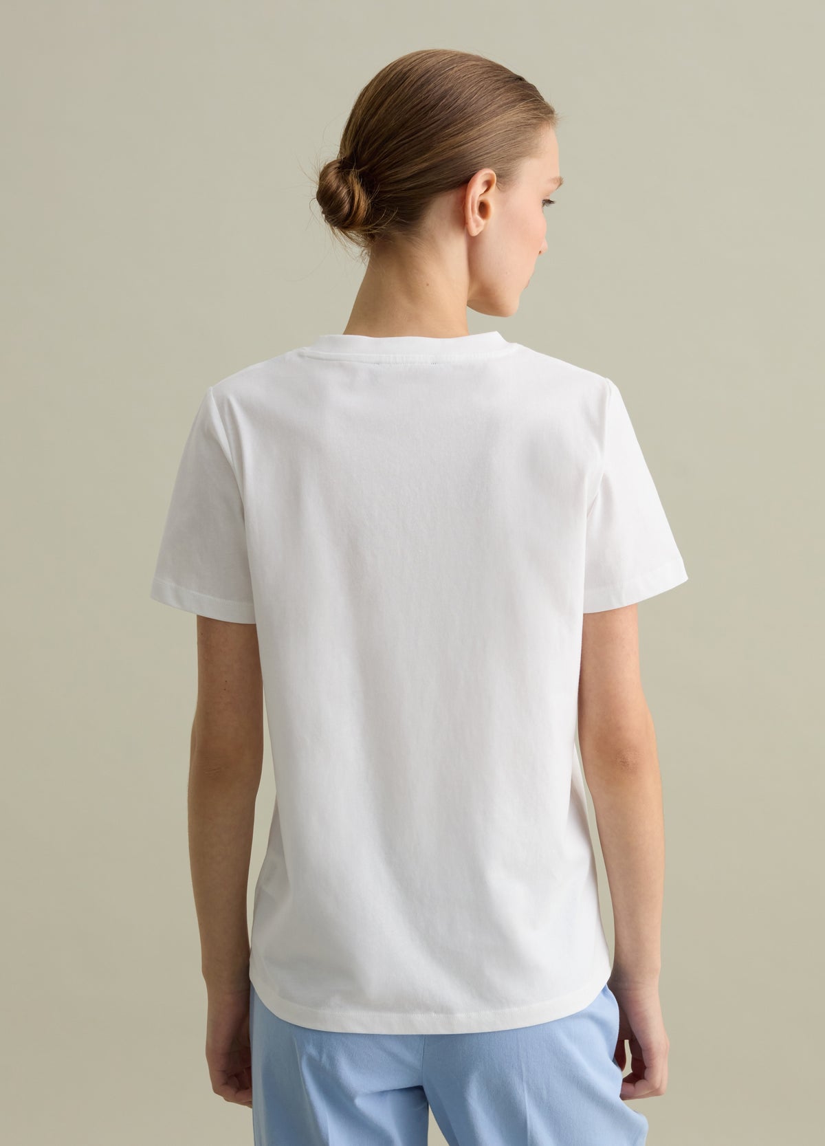 Ovs White T-Shirt With Short Sleeves And Print