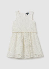 Ovs Sleeveless Dress With Flowers Embroidery