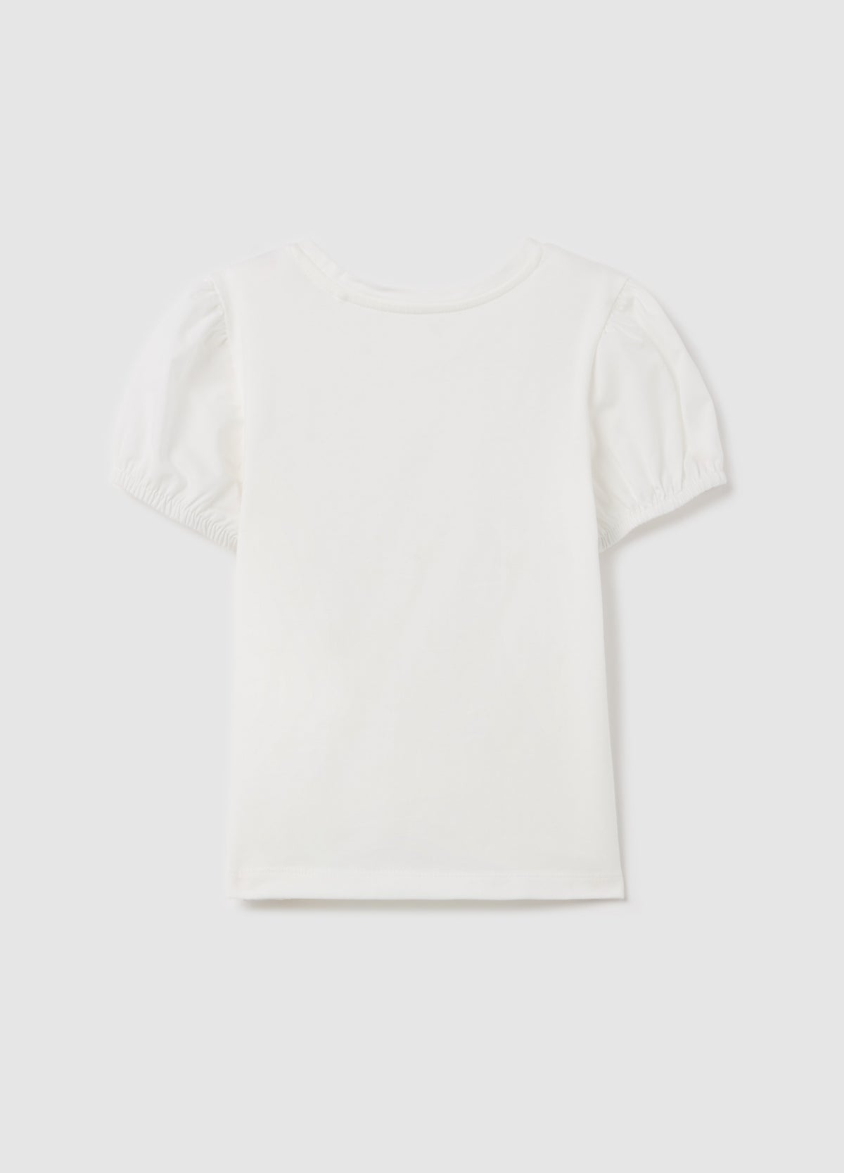 T-Shirt With Flowers Application And Pompoms