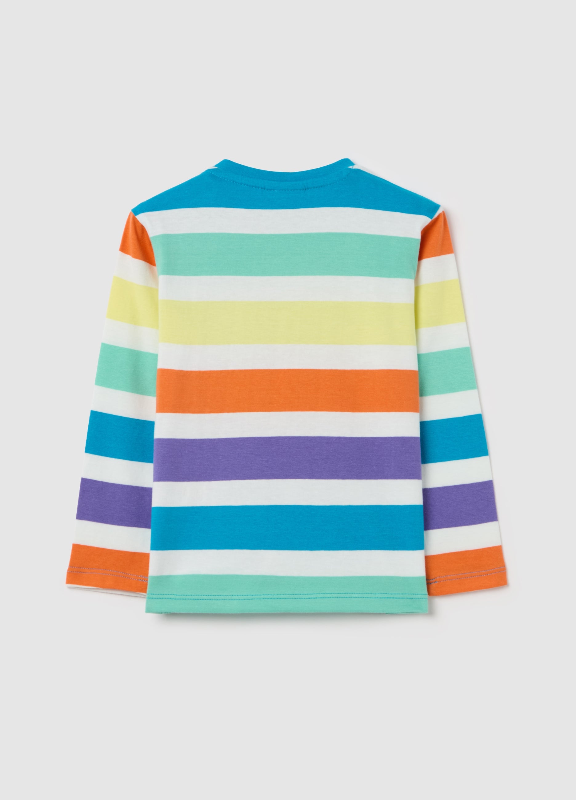 Long-Sleeved T-Shirt With Striped Pattern