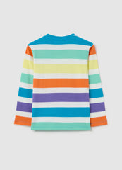 Long-Sleeved T-Shirt With Striped Pattern