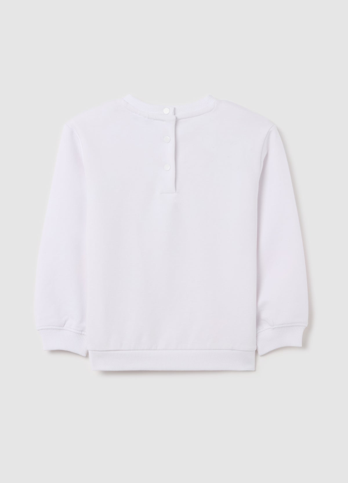 Ovs Sweatshirt With Diamantã©S And Flowers With Sunglasses Print