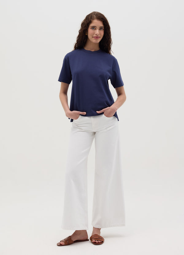 Ovs Solid Colour Cotton T-Shirt