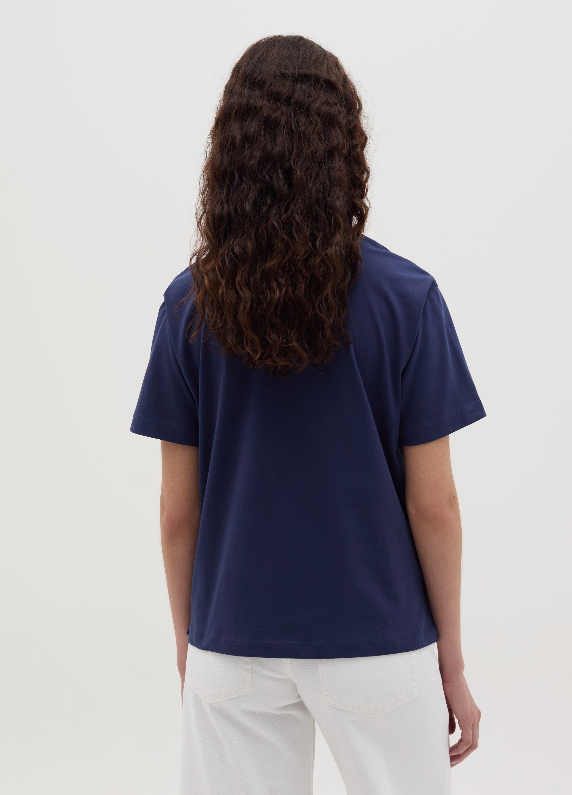 Solid Colour Cotton T-Shirt
