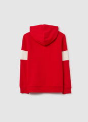 Sweatshirt With Hood And ''Break Rules'' Print