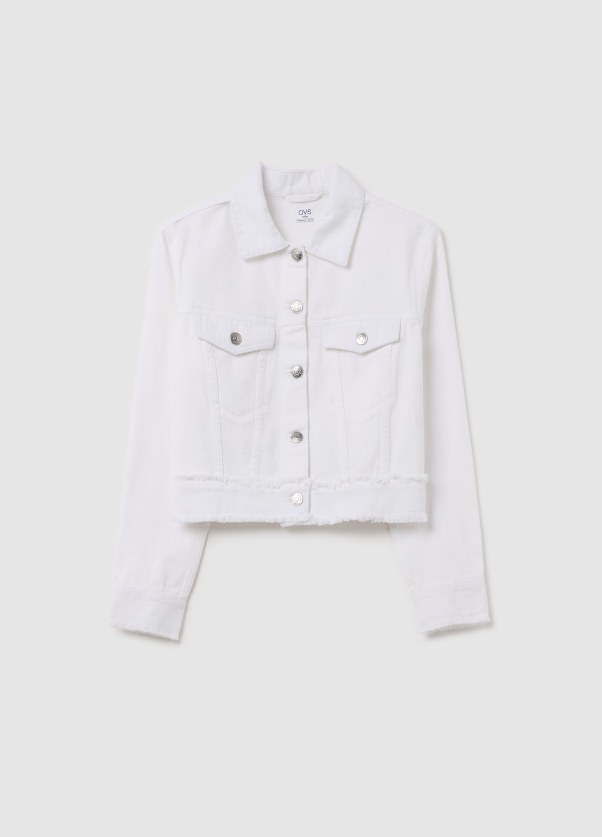 Ovs Cropped-Fit Denim Jacket