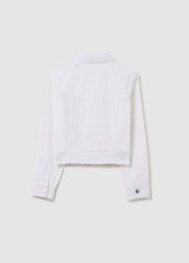 Ovs Cropped-Fit Denim Jacket