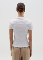 T-Shirt With Polo Neck