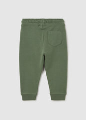 Cotton Joggers With Drawstring And Tiger Print