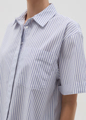 Short-Sleeved Shirt With Striped Pattern