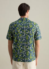 Short-Sleeved Shirt With Botanical Print