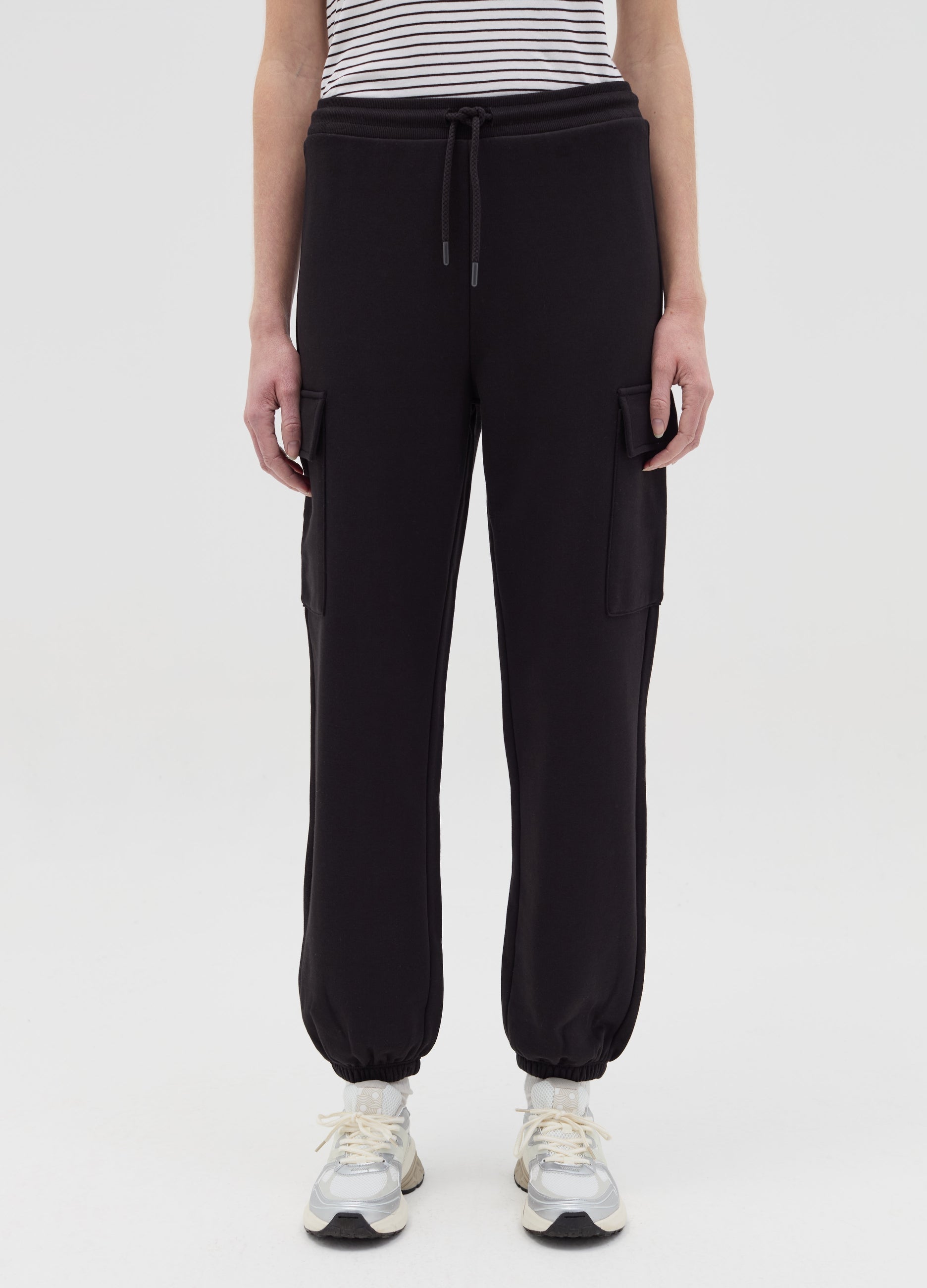 Cargo Joggers In Fleece With Drawstring