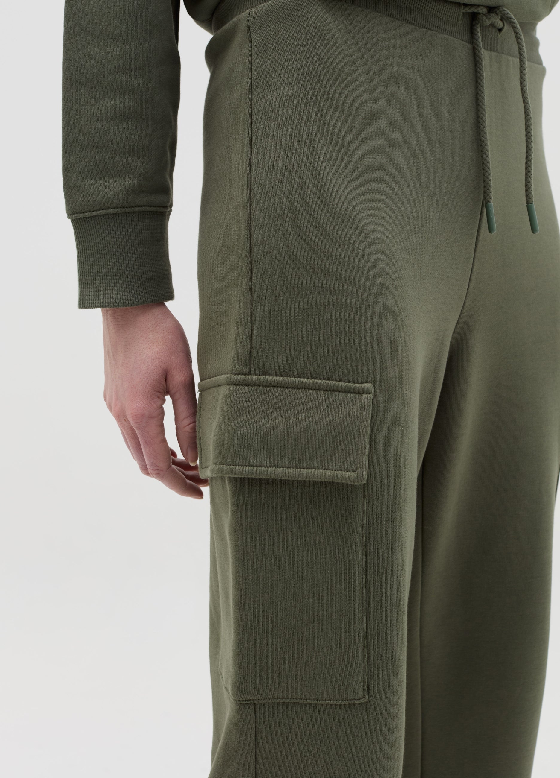 Cargo Joggers In Fleece With Drawstring