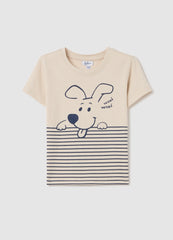 Ovs Cotton T-Shirt With Print