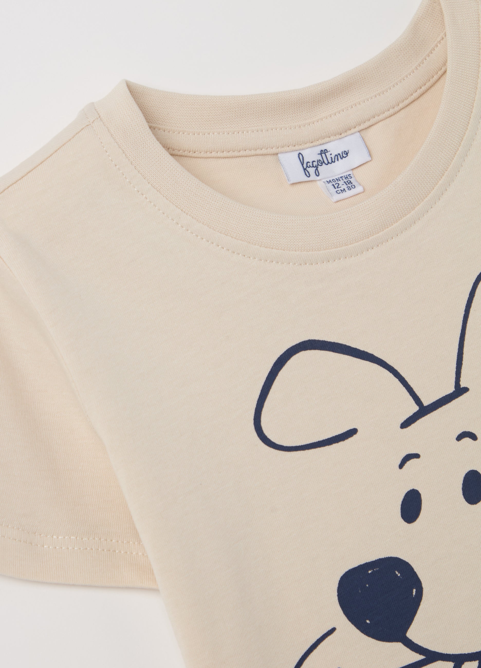 Ovs Cotton T-Shirt With Print