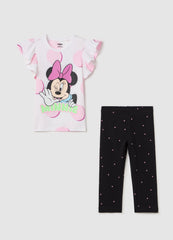 Ovs Jogging Set With Minnie Mouse Print And Micro Polka Dots