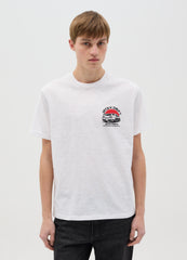 White T-Shirt With Ovs Graphic