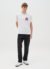 White T-Shirt With Ovs Graphic