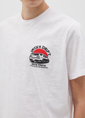 White T-Shirt With Ovs Graphic