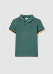 Ovs Piquet Polo Shirt With Puppy Print
