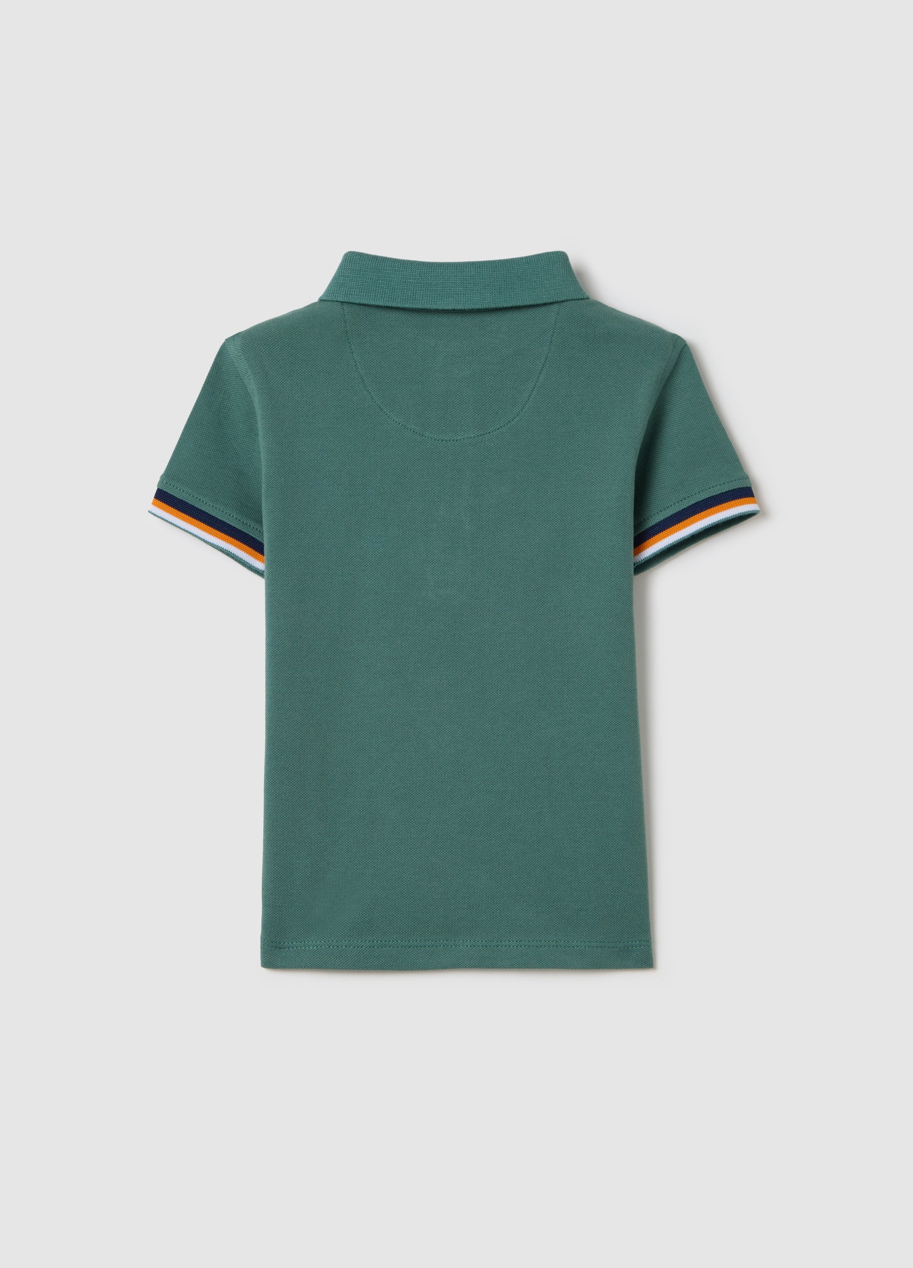 Ovs Piquet Polo Shirt With Puppy Print
