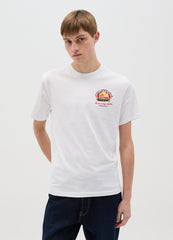 White Short-Sleeve T-Shirt With Heavenly Hills Print