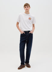 White Short-Sleeve T-Shirt With Heavenly Hills Print