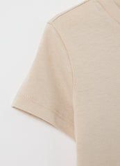 Ovs Beige Short-Sleeve T-Shirt With 'I'M A Sir Dog' Print