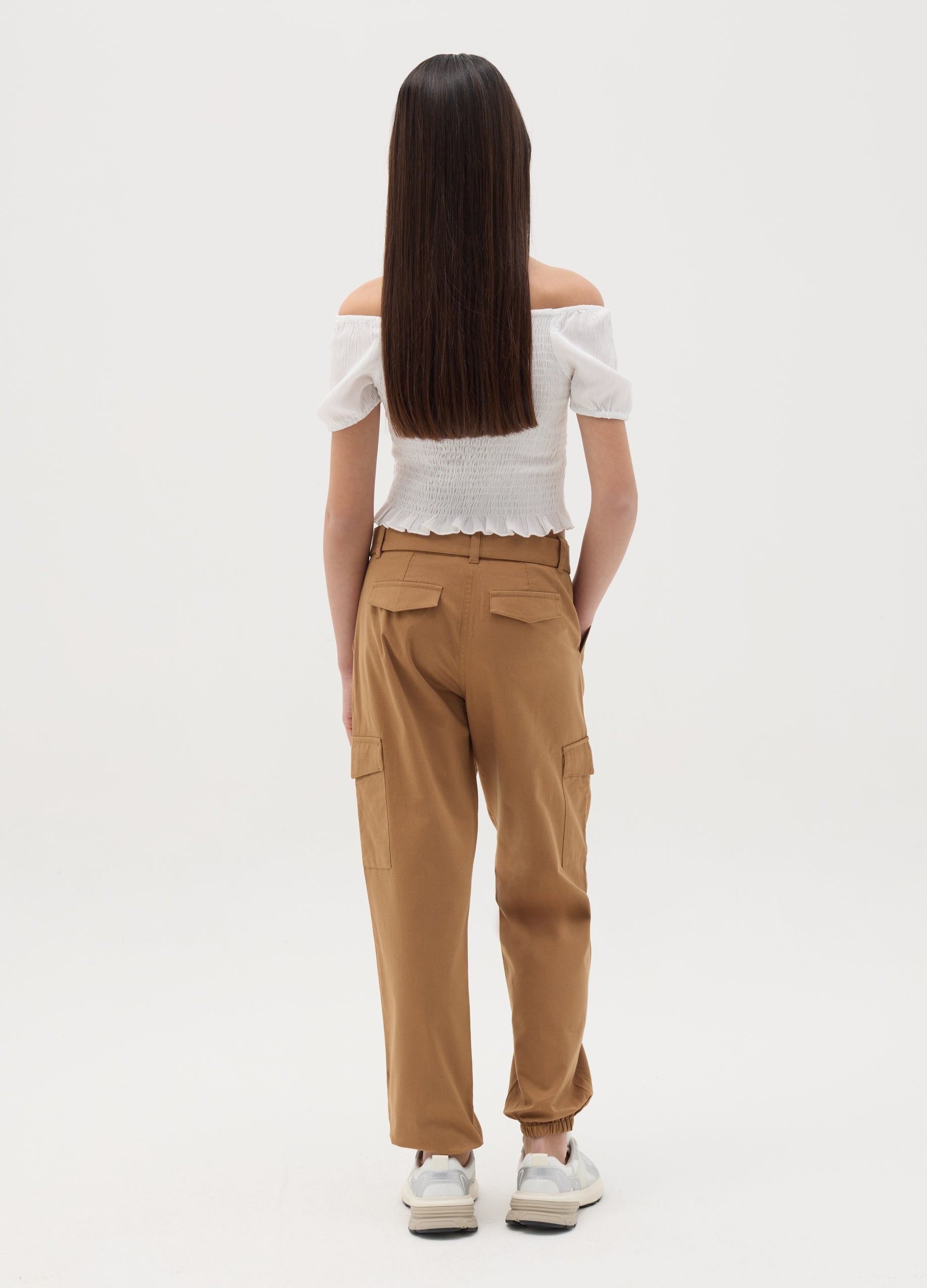 Ovs Cargo Trousers With A Belt