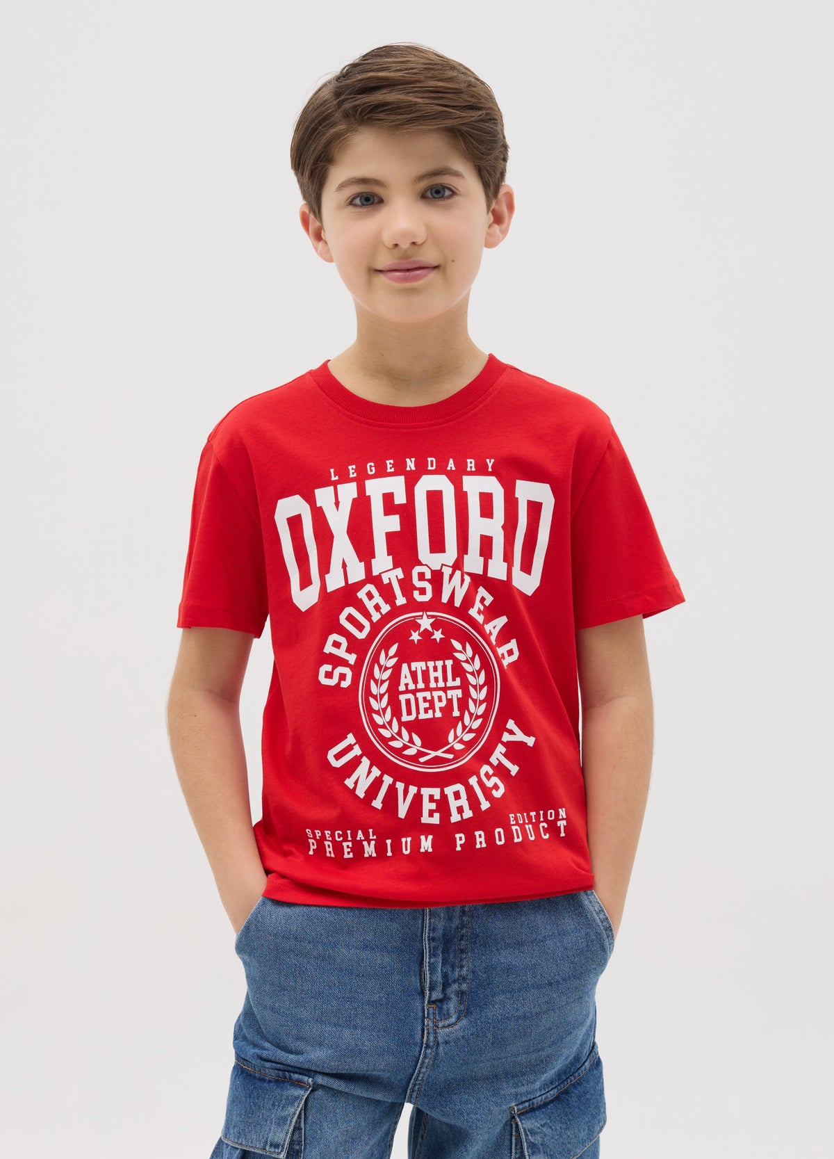 Ovs T-Shirt In Cotton With ''Sportswear University� Print