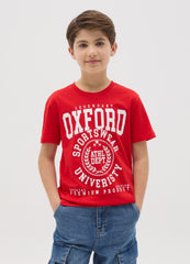 Ovs T-Shirt In Cotton With ''Sportswear University� Print