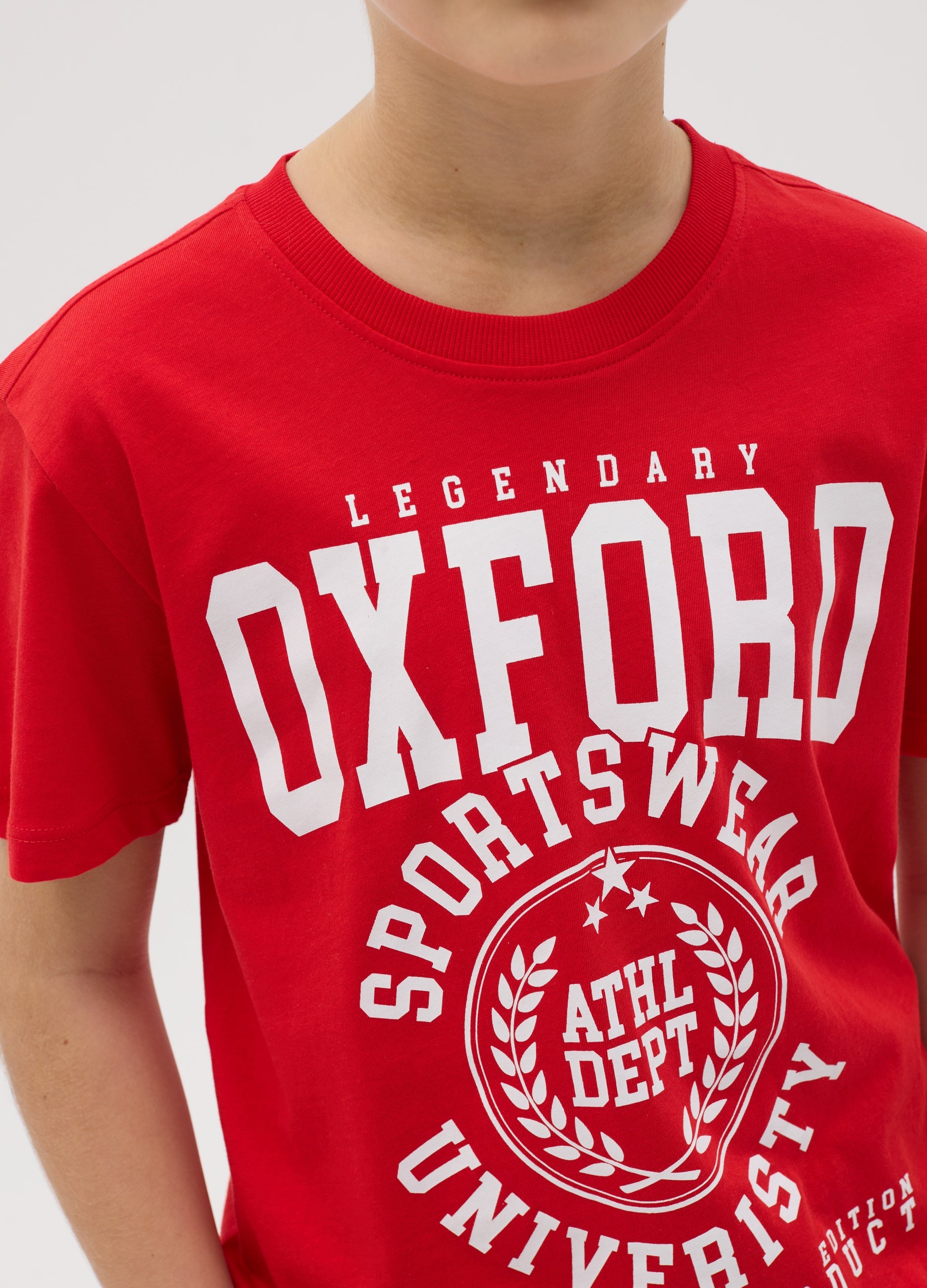 Ovs T-Shirt In Cotton With ''Sportswear University� Print