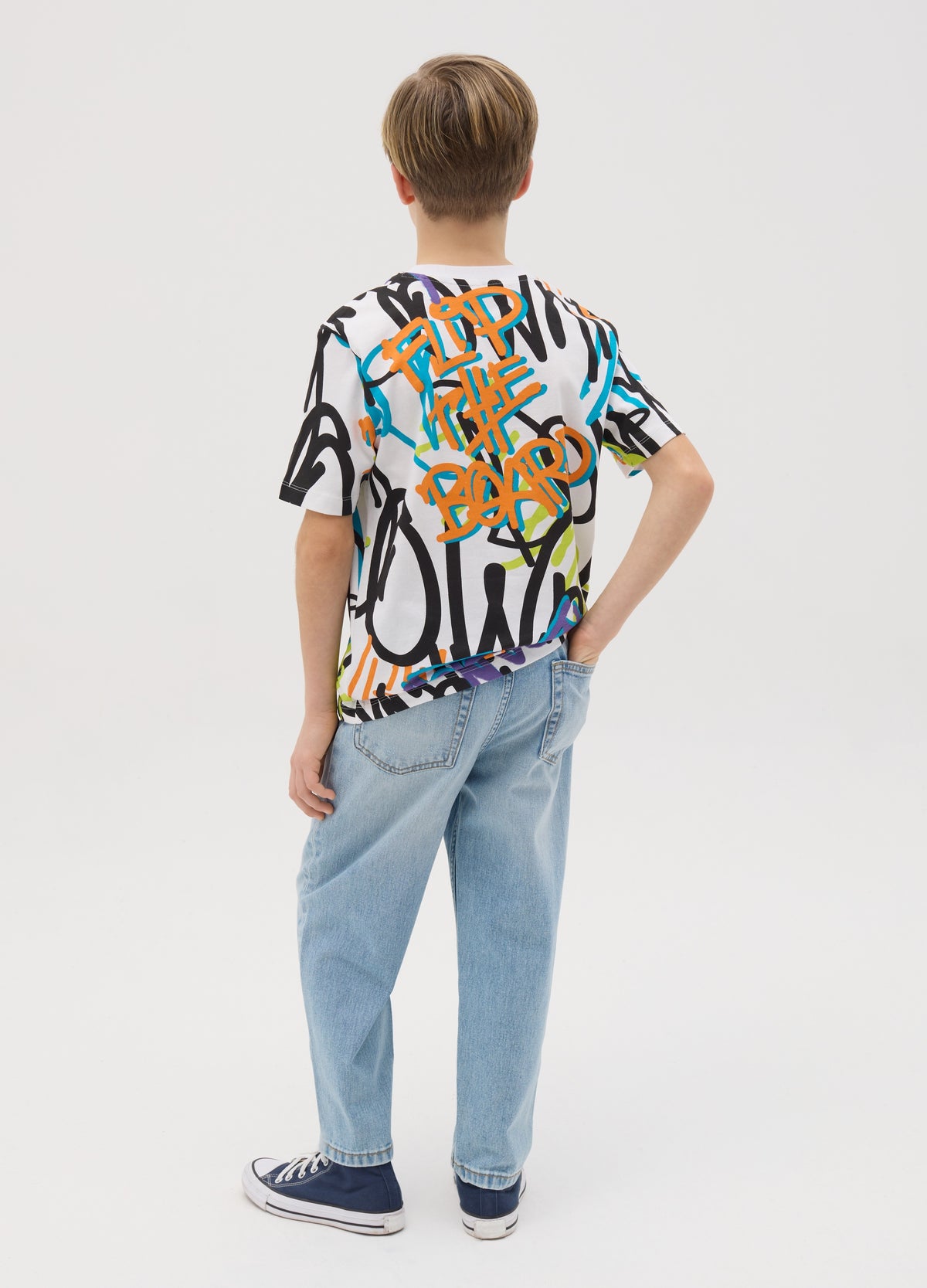Baggy-Fit Jeans With Five Pockets And Abrasions