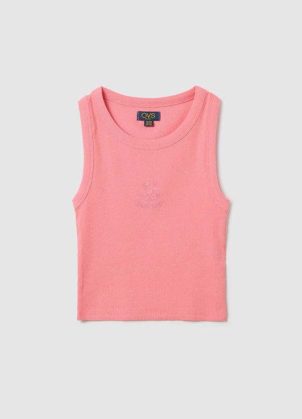 Ovs Kids Sleeveless Pink Fitted Top