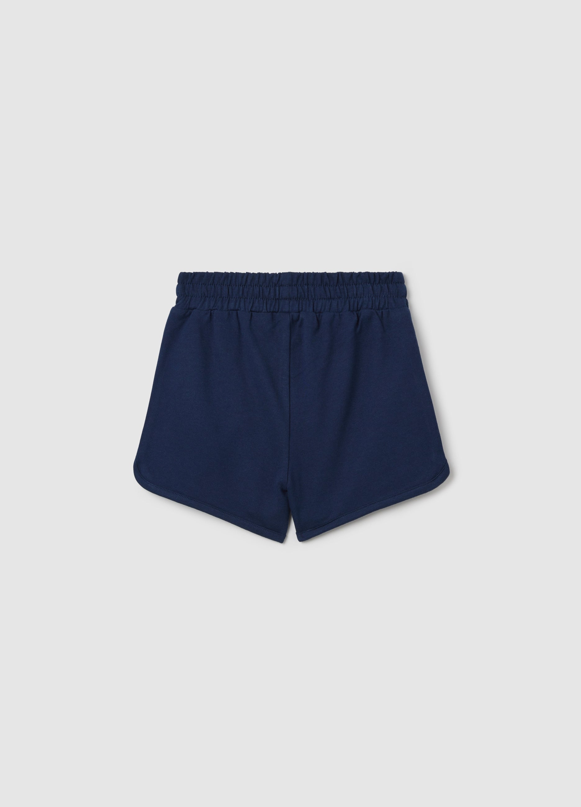 Blue Pure Cotton Shorts For Girls Ovs Kids