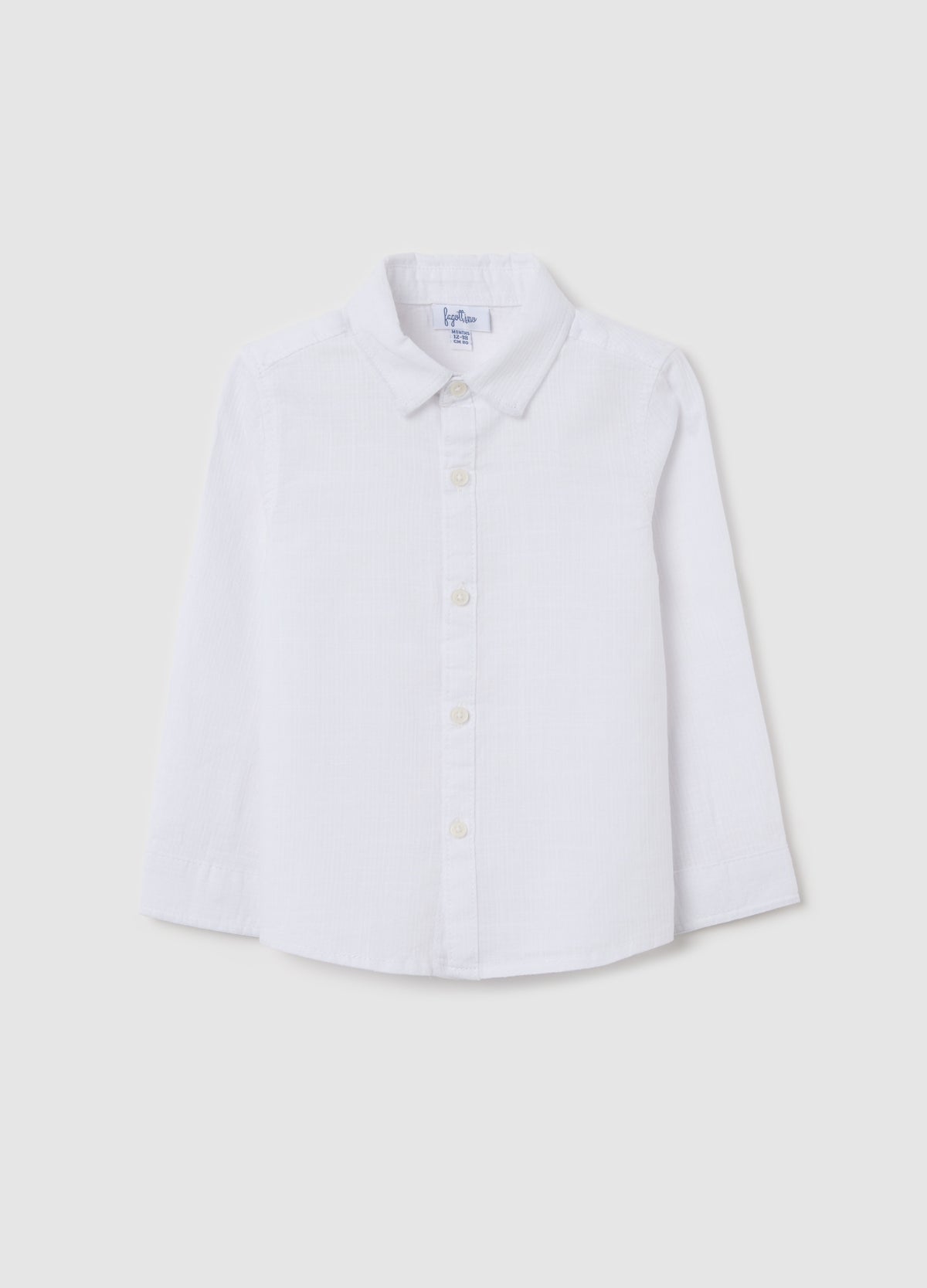 White Shirt In Cotton Canvas