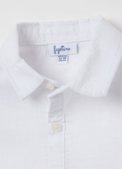 White Shirt In Cotton Canvas