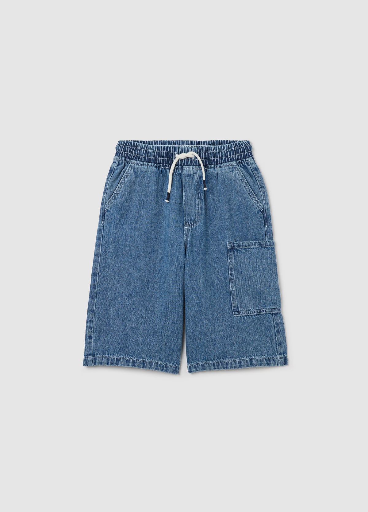Comfortable Denim Shorts For Boys With Elastic Waist