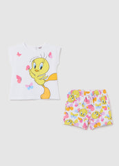 Disney Jogging Outfit With Tweety And Butterfly Graphics