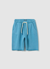 Ovs Light Blue Bermuda Joggers In Cotton With Drawstring