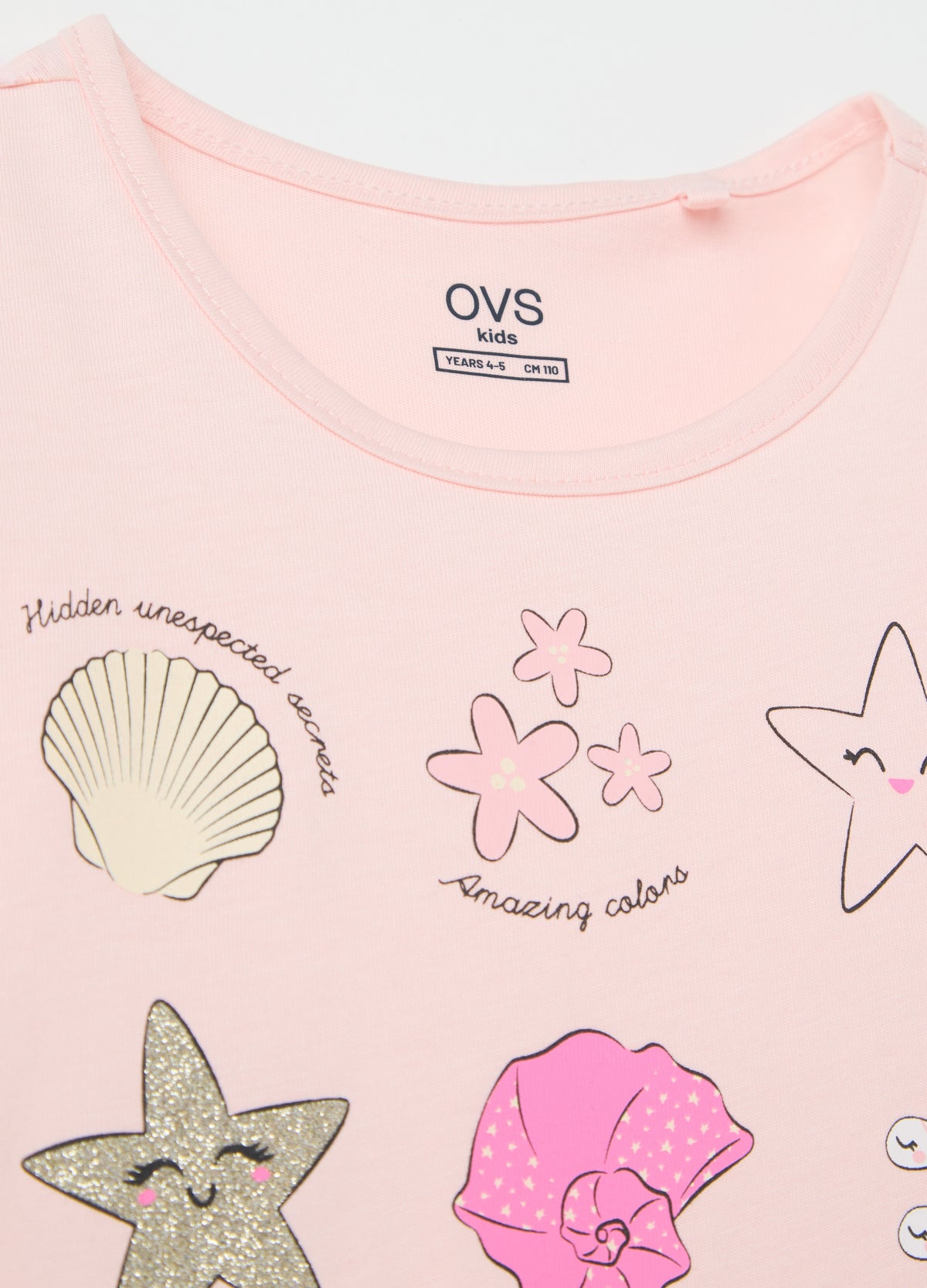 Pink And Black Jogging Set With Ovs Kids Prints