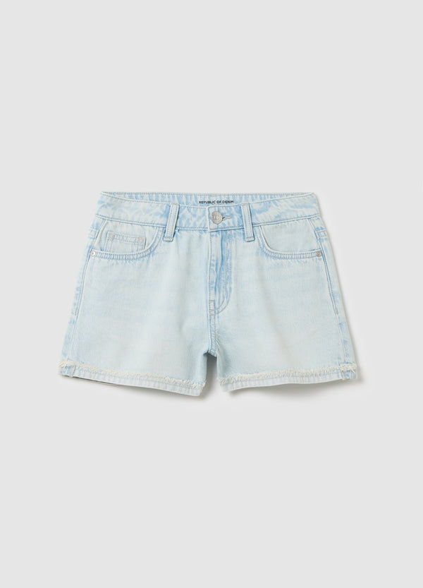 Ovs Light Denim Shorts Ovs