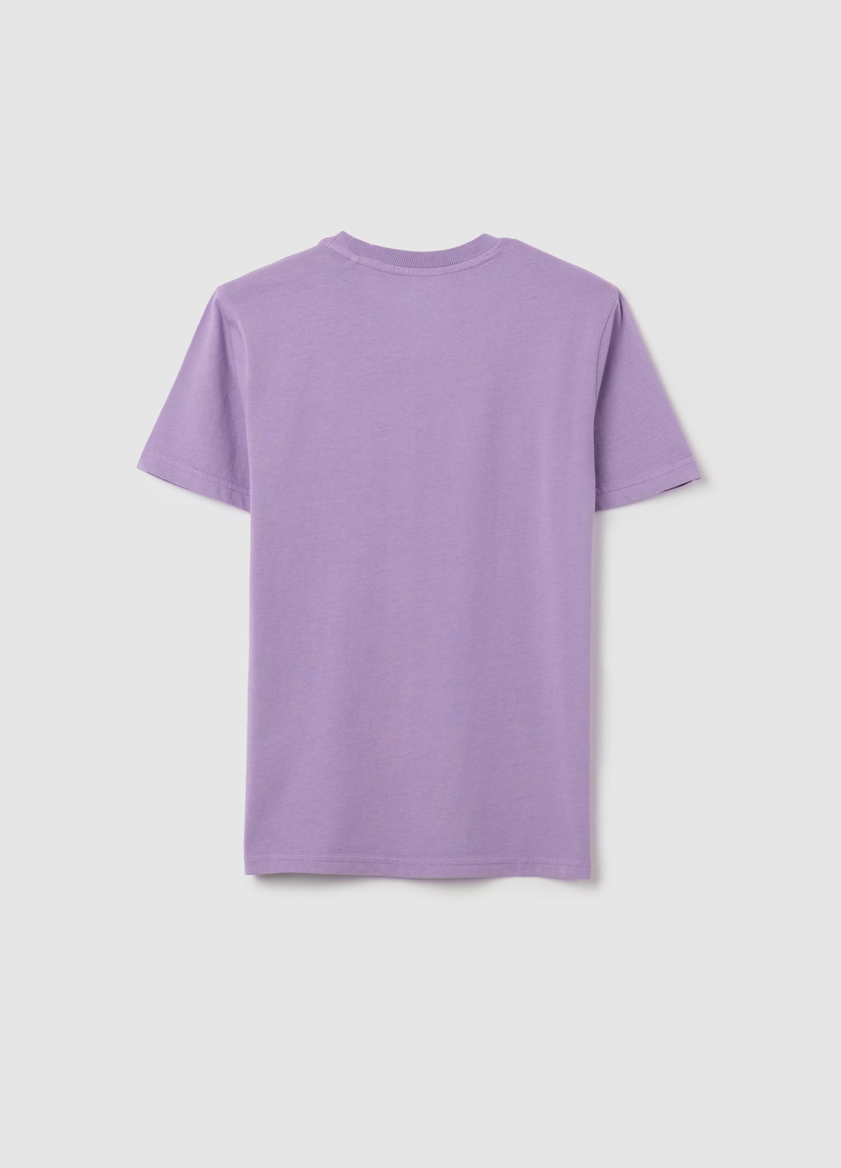 Purple Cotton Short Sleeve T-Shirt