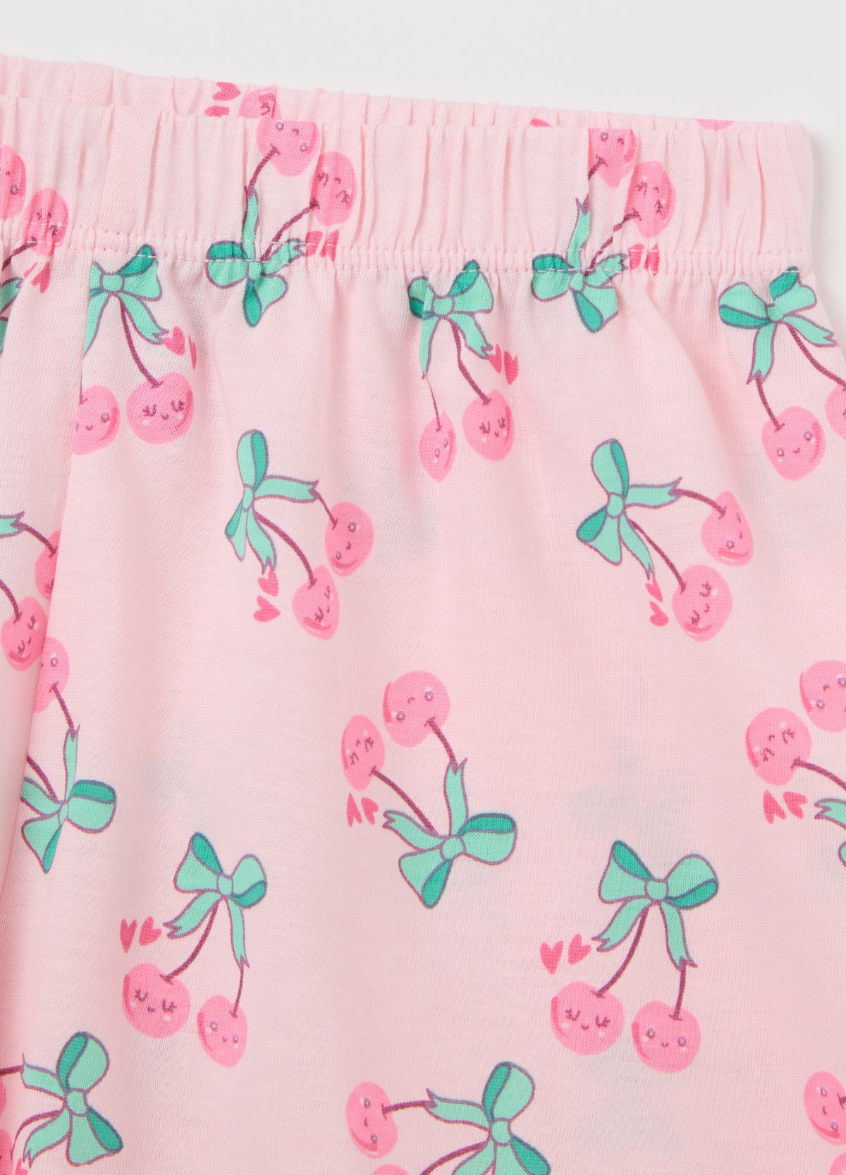 Girls' Pink Organic Cotton Pyjamas